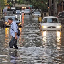 I watched Al Gore wade through Miami Beach floods onscreen. Then the surreal happened.